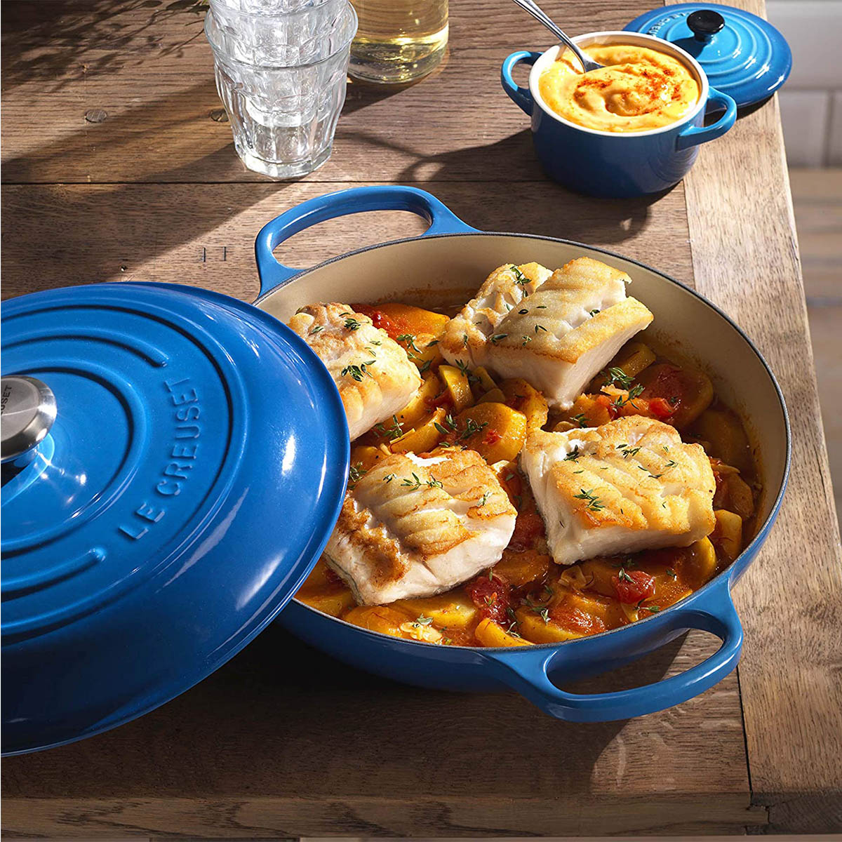 Le Creuset Signature Cast Iron 2.25 qt. Caribbean Braiser