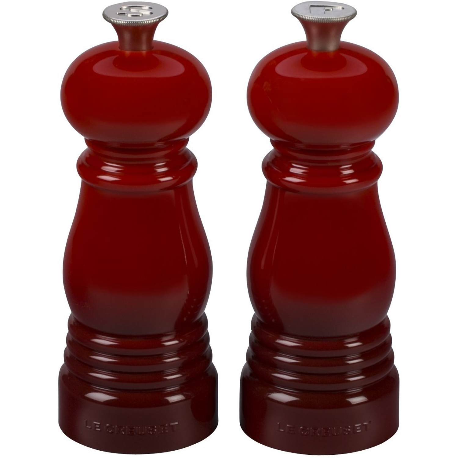 Le Creuset Salt and Pepper Shaker Set, Cerise