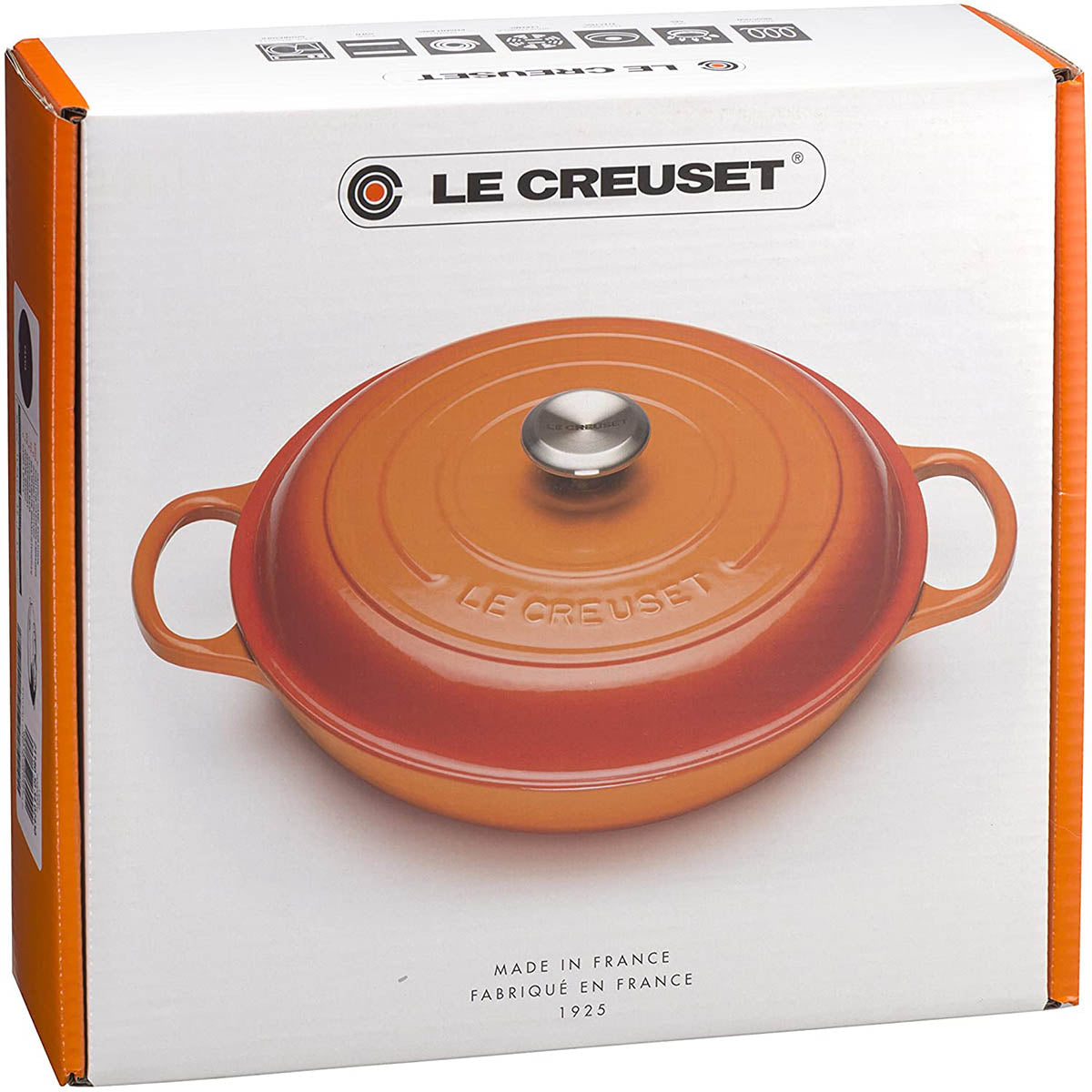 Le Creuset 5-Quart Signature Cast Iron Braiser - Flame
