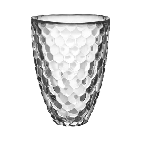 Orrefors Raspberry 6.3" Crystal Vase