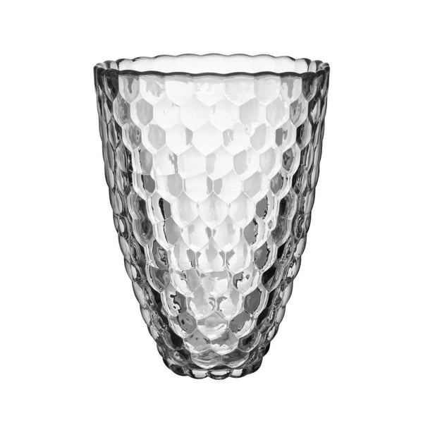 Orrefors Raspberry 8.25"" Crystal Vase, Clear