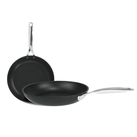 Cristel Castel Pro Ultralu Set of 2 Non-Stick 8 Inch and 9.5 Inch Frying Pans