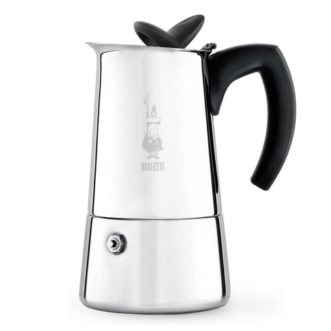 Bialetti - Musa Induction, Stainless Steel Stovetop Espresso Coffee Maker, Suitable for all Types of Hobs, 10-Cup (15.5 Oz), Silver