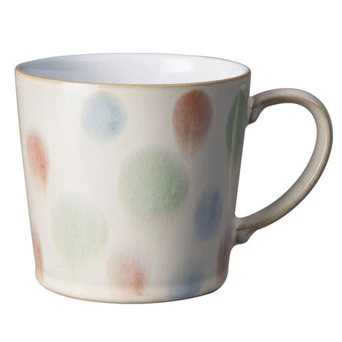 Denby Hand Painted, 9.5 x 9 x 13 cm Multi Spot Mug, Ceramic