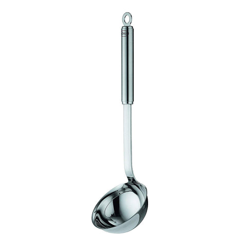 Rosle Stainless Steel 5.4-Ounce Round Handle Ladle with Pouring Rim