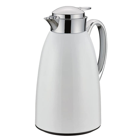 Cilio Venezia 1 Liter Insulated Flask, Stainless Steel White