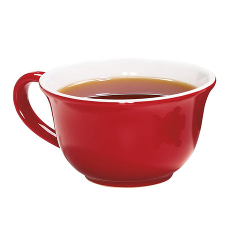 Chantal Red and White 8 Ounce Tea Lover's Mug