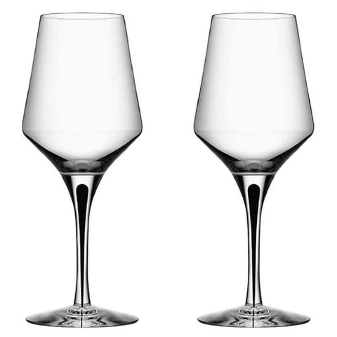 Orrefors Metropol White Wine Glass (Set of 2), Clear