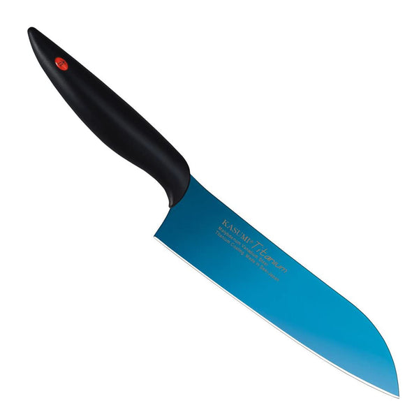 Chroma 7" Santoku Knife, blue/gold