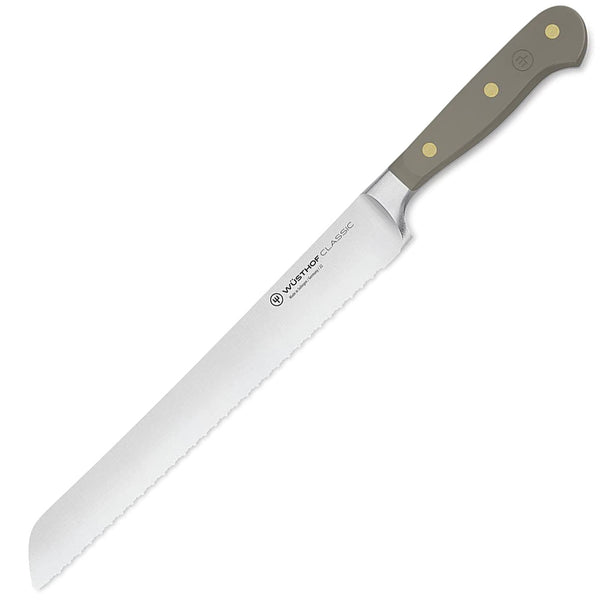 Wusthof Classic 9" Bread Knife, Dbl-Serrated - Velvet Oyster