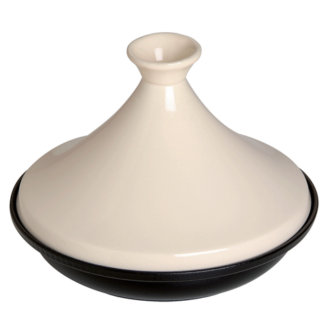 STAUB CAST IRON 0.5-QUART TAJINE - CREAM