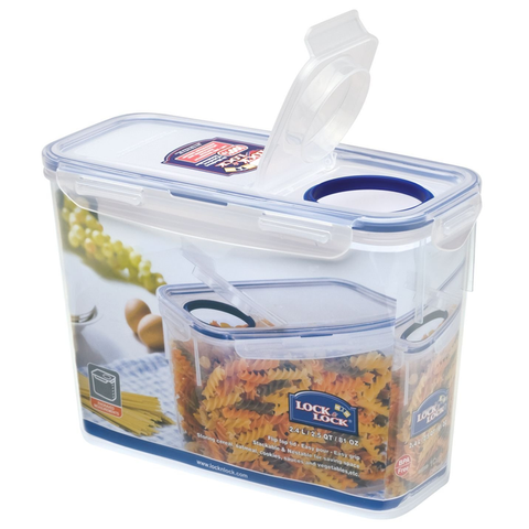 LOCK 7 LOCK CLASSICS SLENDER CONTAINER WITH FLIP LID, 2.4 LITRES