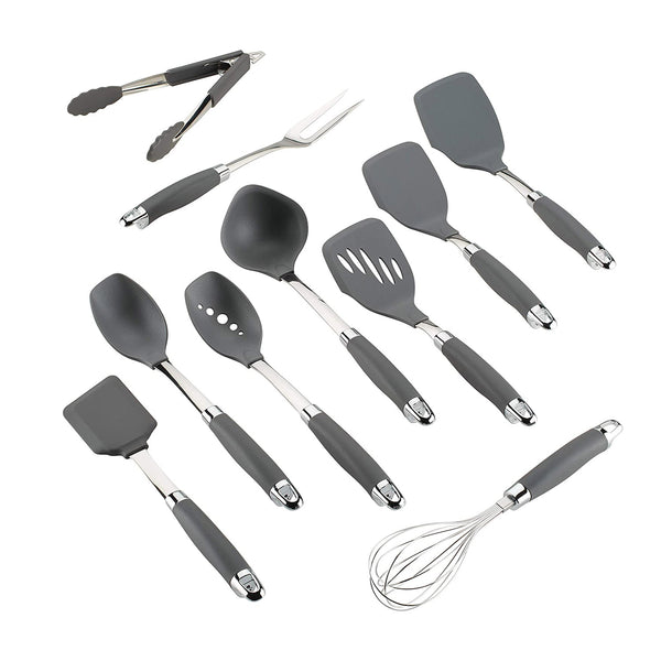 Anolon 10-Piece Nylon Mixed Tool Set, Graphite