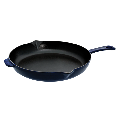STAUB CAST IRON 12'' FRY PAN - DARK BLUE