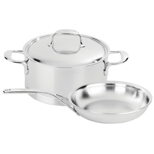 DEMEYERE ATLANTIS 3-PIECE STAINLESS STEEL COOKWARE SET