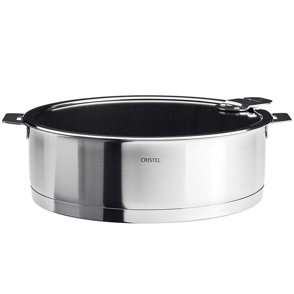 CRISTEL STRATE DETACHABLE HANDLE 4.4-QUART SAUTE PAN - EXCELISS NON STICK COATING