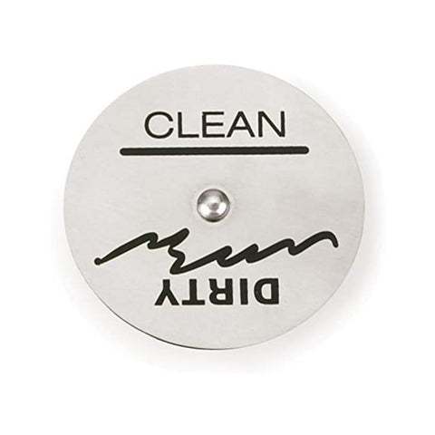 RSVP Endurance Stainless Steel Rotating Clean or Dirty Dishwasher Magnet