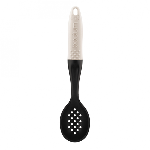BODUM BISTRO SLOTTED SERVING SPOON - OFF WHITE