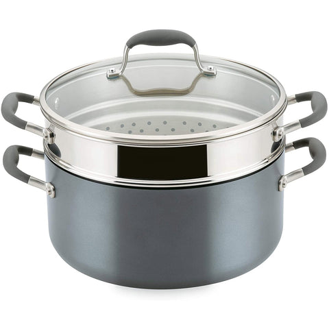 Anolon Advanced Home Hard-Anodized Nonstick Open Stock Cookware (8.5 Qt. Wide Stockpot, Moonstone)