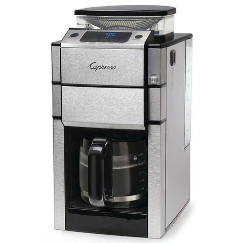 Capresso Team Pro Plus Coffee Maker, Glass Carafe, 12 Cup, Silver