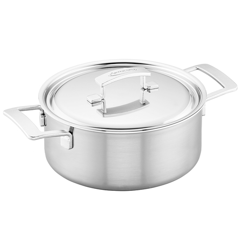 DEMEYERE INDUSTRY 5-PLY 5.5-QUART STAINLESS STEEL DUTCH OVEN
