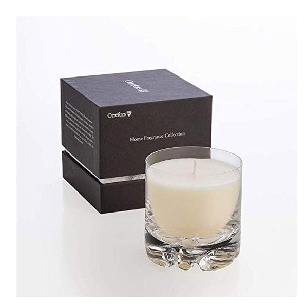 Orrefors Erik Candle, Blushing Pink, 3.5" X 3.4"