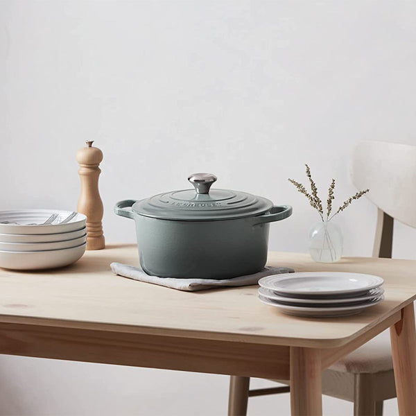 Le Creuset 9 qt. Signature Round Dutch Oven - Sea Salt