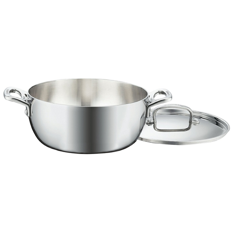 CUISINART FRENCH CLASSIC TRI-PLY STAINLESS 4.5-QUART DUTCH OVEN WITH COVER