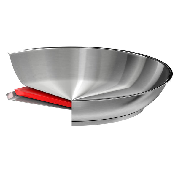 Cristel Strate 4 Piece Frying pan Set with 9.5" non-stick frying pan, 11" frying pan + lid and long handle, Brushed Finish