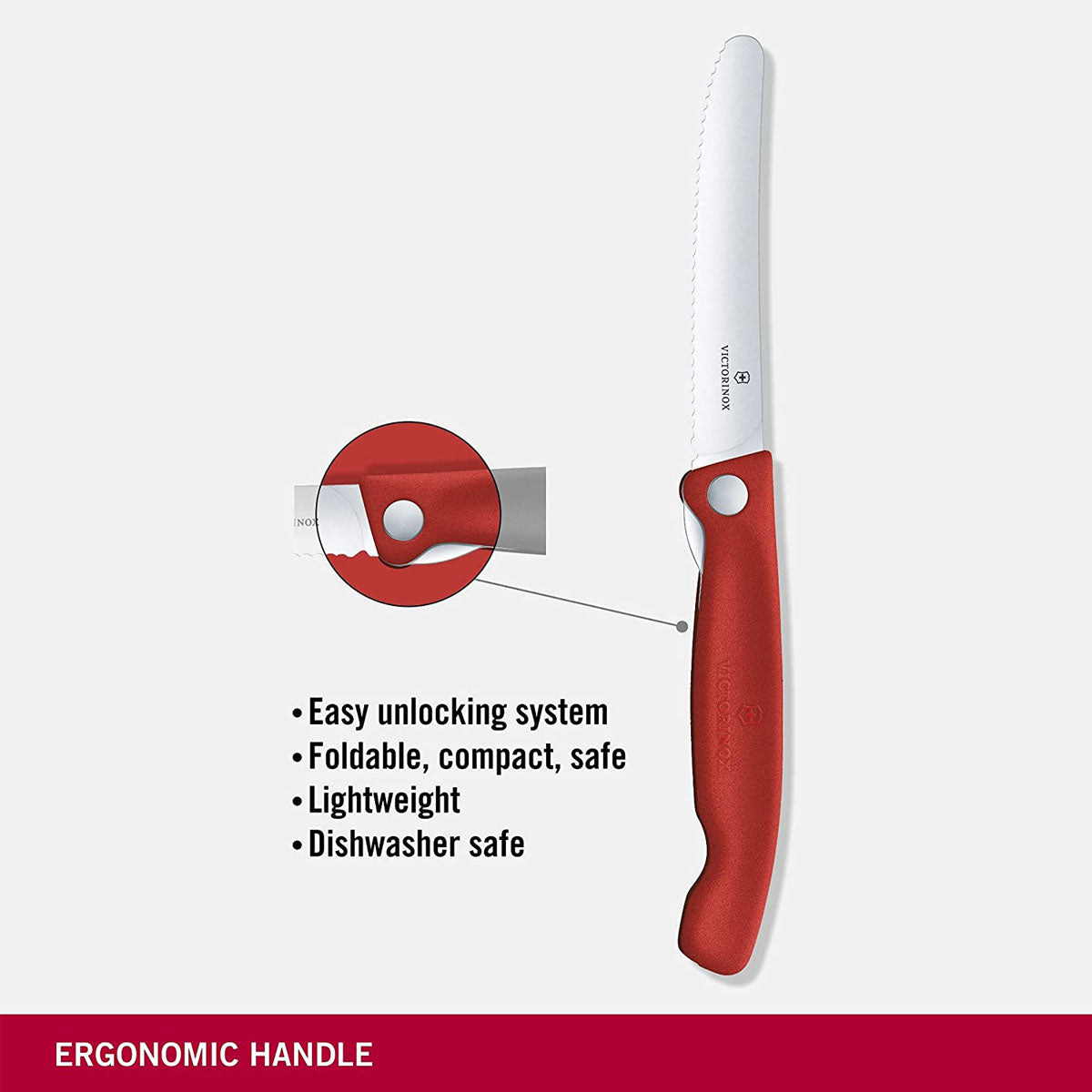 Victorinox Swiss Classic Foldable Paring Knife - Red