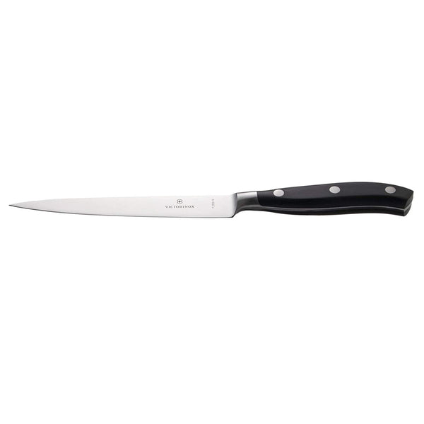 Victorinox Utility, Forged, 6" Straight, Spear Point Blade, Black