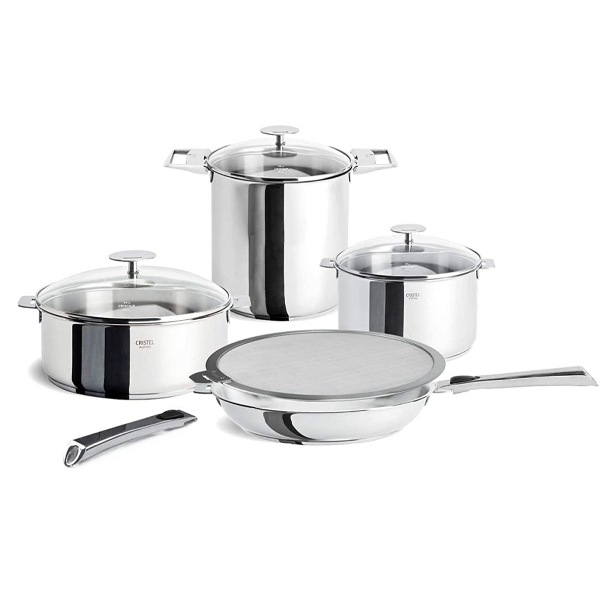 CRISTEL, 18-10 Stainless Steel Set of 12 Piece, 5-Ply construction, Sh