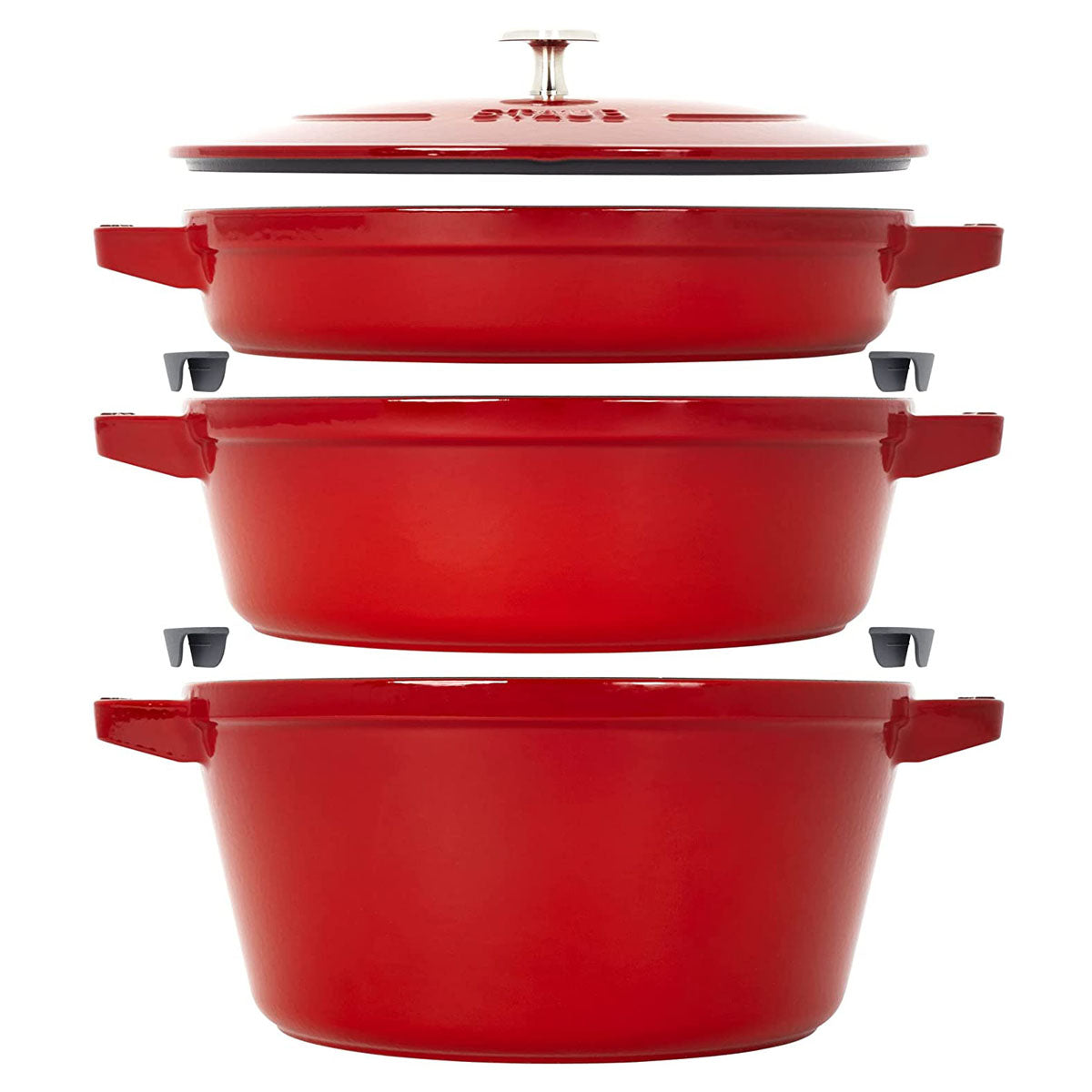 Staub Ceramics 4-Piece Baking Dish Set Cherry