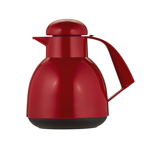 Helios Day Push Insulated Server, Glass Liner, Red, 34 fl. oz.