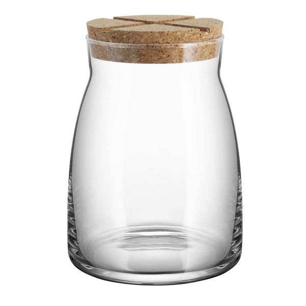 KOSTA BODA BRUK JAR WITH CORK CLEAR LG