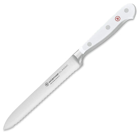 Wusthof Classic 5" Serrated Knife - White