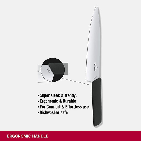 Victorinox Carving, Swiss Modern, 8.5" Blade, Black