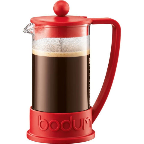 BODUM BRAZIL 3-CUP FRENCH PRESS - RED
