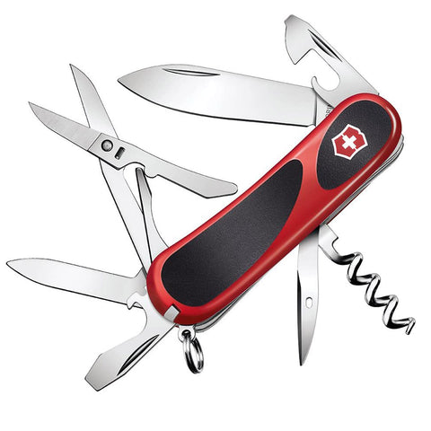 Victorinox Swiss Army 85mm EvoGrip 14 Pocket Knife, Red-Black