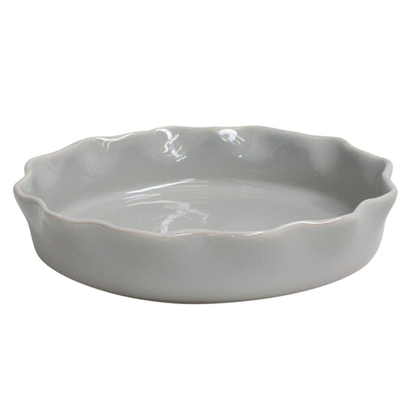 CASAFINA RUFFLED PIE DISH - GRAY