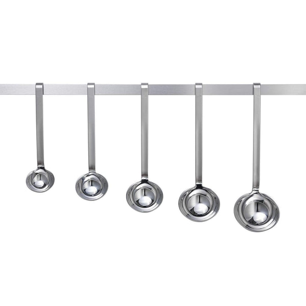 Rosle Stainless Steel Hooked Handle Ladle with Pouring Rim, 2.7-Ounce