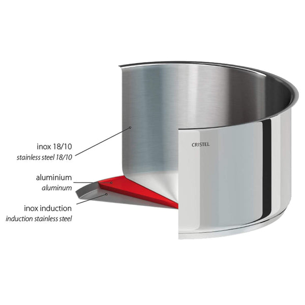 CRISTEL, 4" Mini 18-10 stainless steel Roaster - Extra