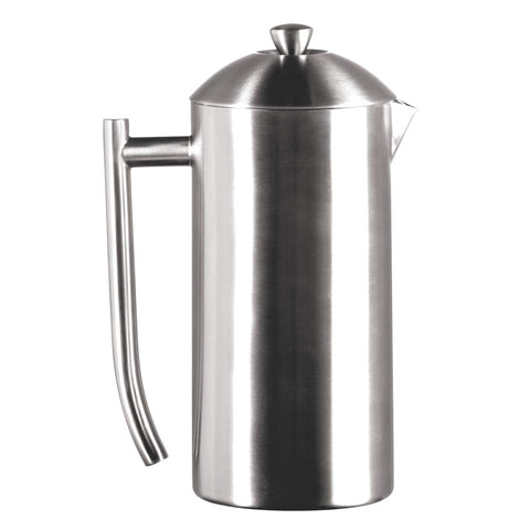 Frieling Double-Walled Stainless-Steel French Press Coffee Maker, Brushed, 17 Ounces