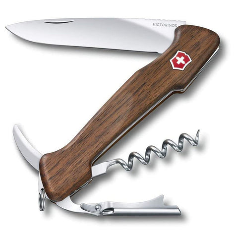 Victorinox Swiss Army Knife, Wine Master with Leather Pouch, Walnut