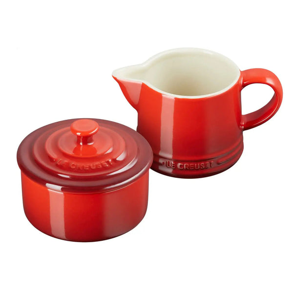 Le Creuset  Signature Cream & Sugar Set - Cerise