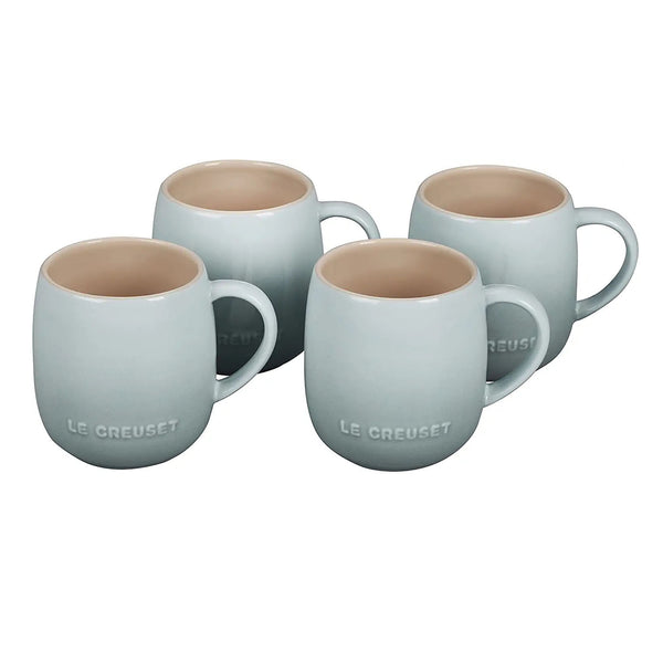 Le Creuset 13 oz. / 380ml Set of 4 Heritage Mugs - Sea Salt
