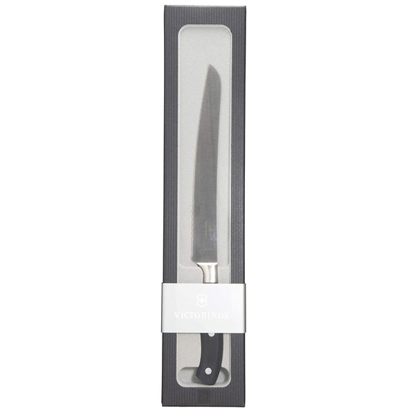 Victorinox Bread, Forged, 9" Curved, Serrated Blade, Black