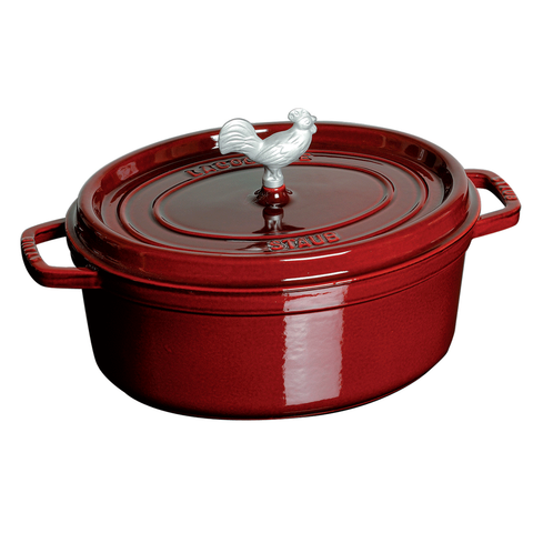 STAUB CAST IRON 5.75-QUART COQ AU VIN COCOTTE - GRENADINE