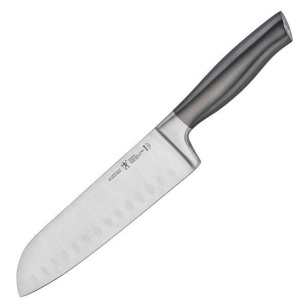 J.A. HENCKELS INTERNATIONAL GRAPHITE 7" HOLLOW EDGE SANTOKU KNIFE