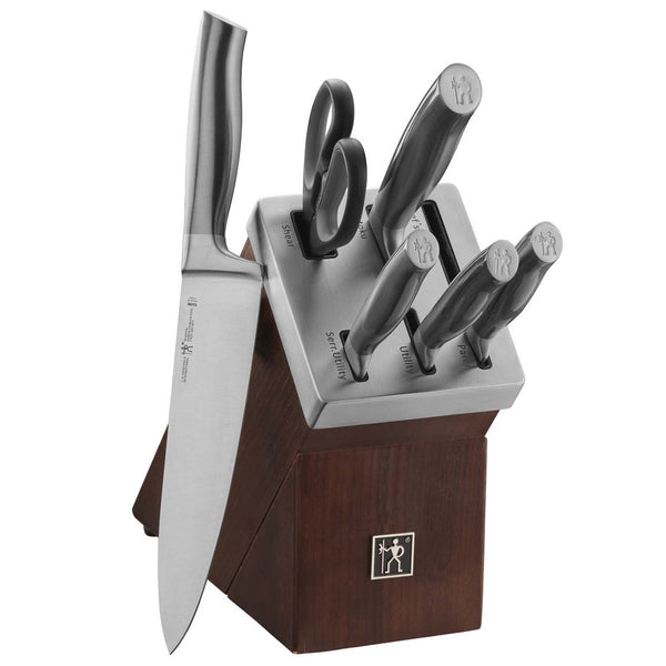 J.A. HENCKELS INTERNATIONAL GRAPHITE 7-PIECE SELF-SHARPENING KNIFE BLOCK SET